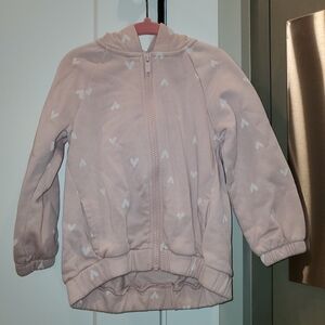 Old Navy Toddler Light Pink Heart Hoodie